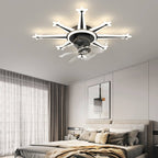 Lumendat Childlike Creative Meteor Design LED Flush Mount Ceiling Fan Light Lumendat