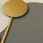Modern Minimalist Round Iron Acrylic LED Clock Wall Sconce Lamp