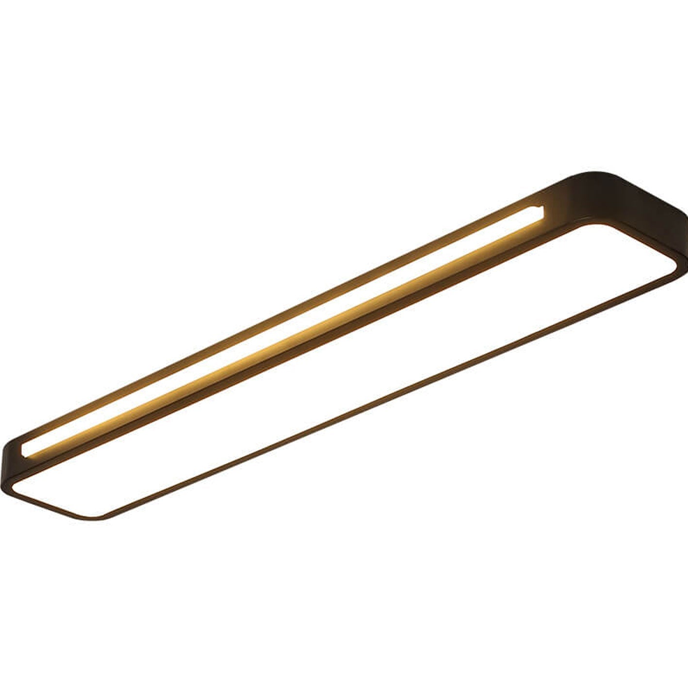 Nordic Minimalist Long LED Flush Mount Ceiling Light BulbSquare