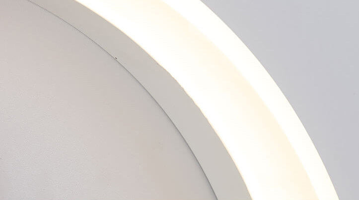 Creative Solid Wood Acrylic Storage Decoration Round LED Wall Sconce Lamp Lumendat