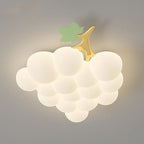 Lumendat Contemporary Creative Kids Grape Iron Plastic LED Flush Mount Ceiling Light For Bedroom Lumendat