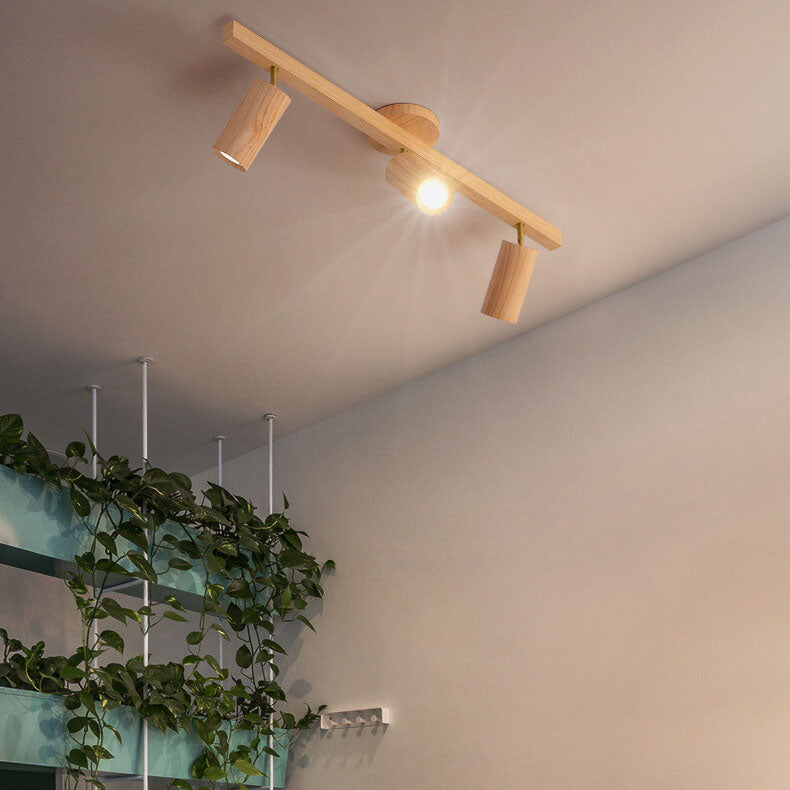 Simple Log Spotlight Track LED Semi-Flush Mount Ceiling Light Lumendat