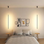 Minimalist Line 1-light Adjustable Long Line LED Pendant Light BulbSquare