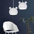Lumendat Cartoon Bear Head 1-Light Dome Pendant Light Lumendat