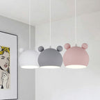 Lumendat Cartoon Bear Head 1-Light Dome Pendant Light Lumendat