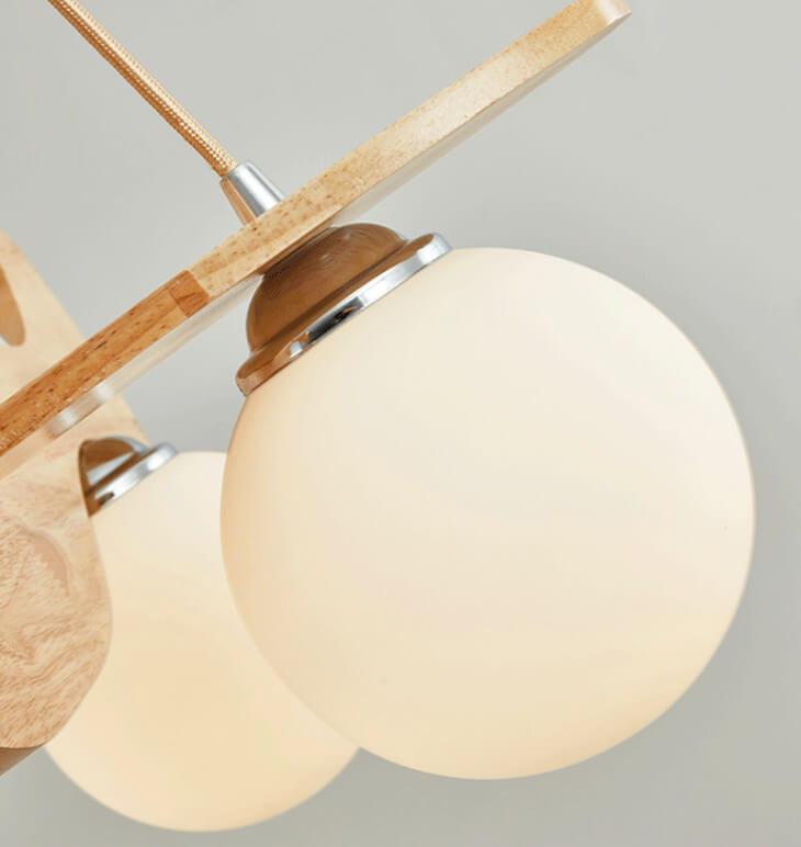 Lumendat Cartoon Aircraft Wooden 3-Light LED Chandeliers Lumendat