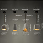 Industrial Simplicity Cement Geometric 1-light Pendant Light BulbSquare