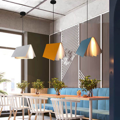 Flying Book 1-Light Metal PVC Book Shade Pendant Light