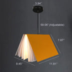 Flying Book 1-light Metal Pvc Book Shade Pendant Light Lumendat