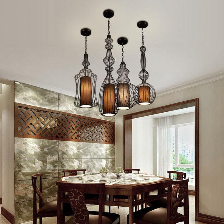 Industrial Retro Metal Birdcage 1-light Lantern Pendant Light BulbSquare