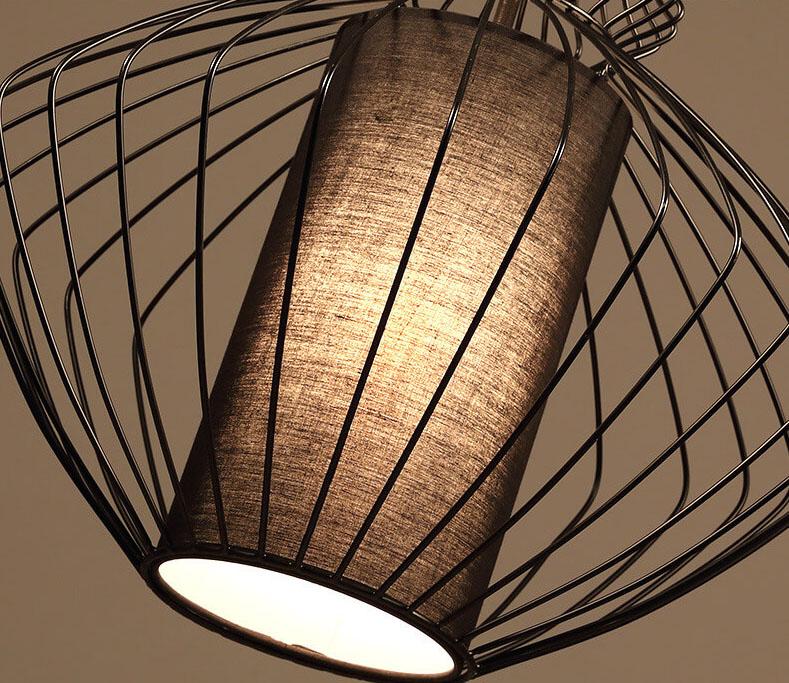 Industrial Retro Metal Birdcage 1-light Lantern Pendant Light BulbSquare