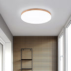 Lumendat Modern Acrylic Shade Round Log LED Flush Mount Light Lumendat