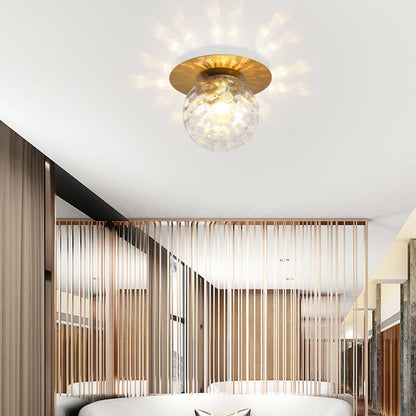 Modern Globe 1-light Semi-flush Mount Lighting