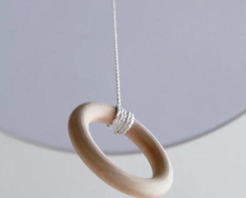 Modern Macarons Tapered Metal 1-light Pendant Lighting with Pull Ring