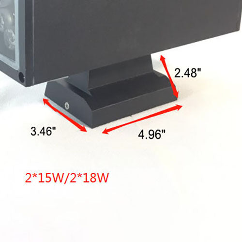 Modern Minimalist Square Column LED Luminous Outdoor Waterproof Wall Sconce Lamp Lumendat