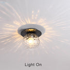 Modern Globe 1-light Semi-flush Mount Lighting BulbSquare