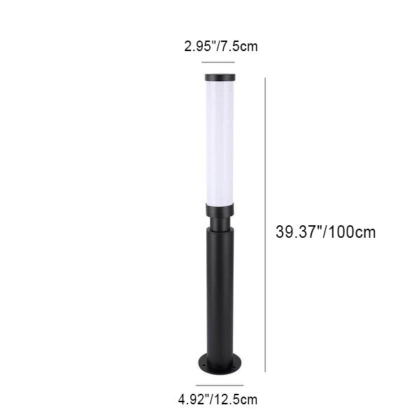 Modern Acrylic Waterproof Creative Lipstick Design LED Outdoor Lawn Floor Lamp Lumendat