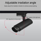 Modern Minimalist Adjustable Dimmable Focus Dimming Spotlight Tubular Track Lighting 3/4/5 Light LED Flush Mount for Living Room BulbSquare