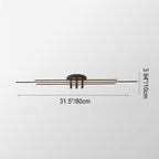 Modern Minimalist Long LED Flush Mount Lighting Lumendat