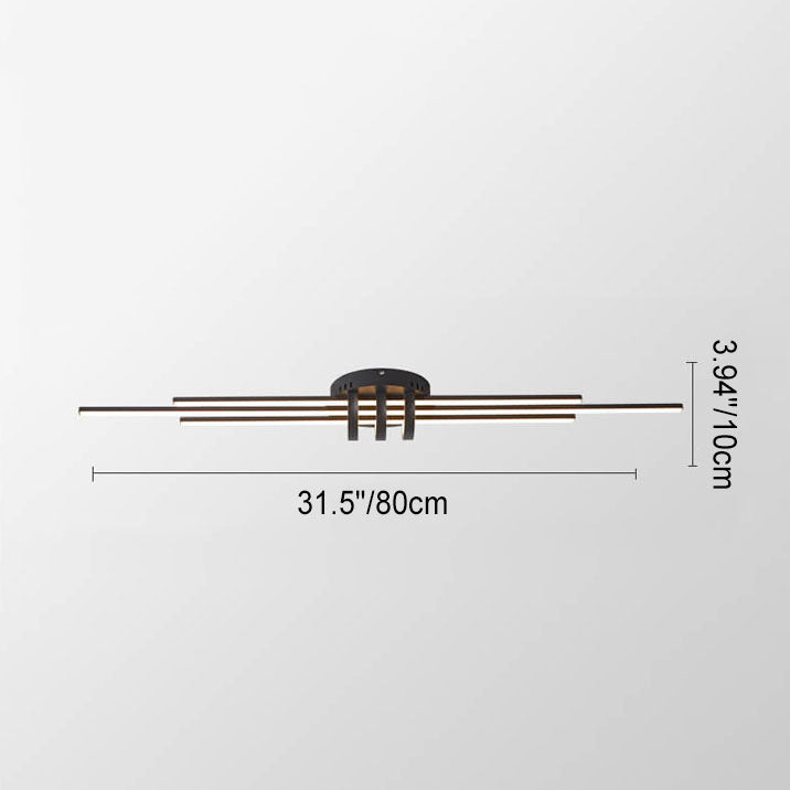 Modern Minimalist Long LED Flush Mount Lighting Lumendat