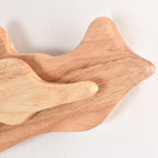 Modern Art Deco Round Mountain Shaped Wood Acrylic LED Wall Sconce Lamp For Living Room Lumendat