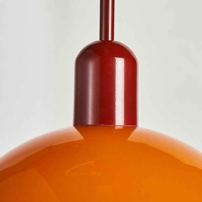 Modern Minimalist Glass Hemisphere 1-light Pendant Light