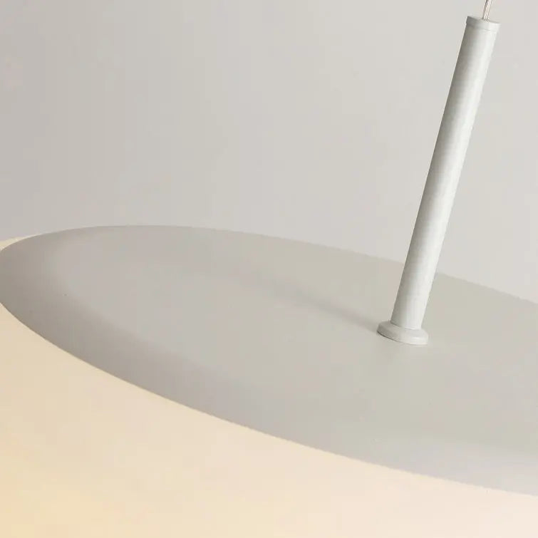 Modern Minimalist Oval Iron Pe LED Pendant Light for Living Room BulbSquare