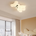 Lumendat Contemporary Creative Cartoon Animal Bear Acrylic Shape Iron LED Kids Flush Mount Ceiling Light For Bedroom Lumendat