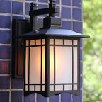Modern Waterproof Solar Aluminum Chinese Pavilion Shape 1-Light Wall Sconce Lamp Lumendat