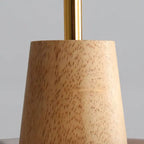 Nordic Minimalist Macaron Wood Cement 1-light Pendant Light Lumendat
