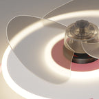 Lumendat Cartoon Creative Bunny Carrot LED Flush Mount Ceiling Fan Light Lumendat