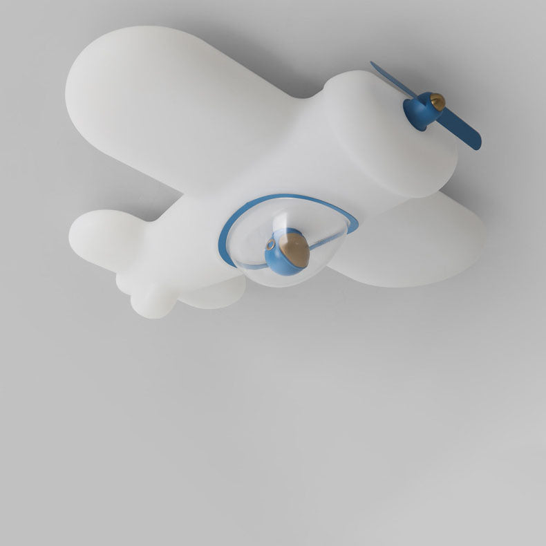 Lumendat Modern Simplicity Kids Plane Iron PE LED Flush Mount Ceiling Light For Bedroom Lumendat