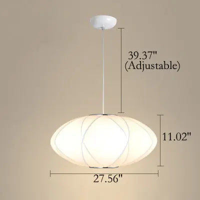 Creative Minimalist Fabric Lantern 1-light Pendant Light BulbSquare
