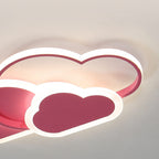 Lumendat Creative Cartoon Acrylic Cloud Design LED Flush Mount Ceiling Light Lumendat