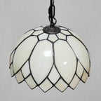 Tiffany European Style Milk White Glass Dome 1-light Pendant Light BulbSquare