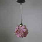 Vintage Stained Glass Petal 1-light Pendant Light Lumendat