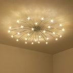 Contemporary Creative Full Of Star Iron 12/21/28 Light Flush Mount Ceiling Light For Living Room Lumendat