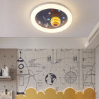 Lumendat Contemporary Nordic Hardware Round Planet Cartoon LED Flush Mount Ceiling Light For Bedroom Lumendat