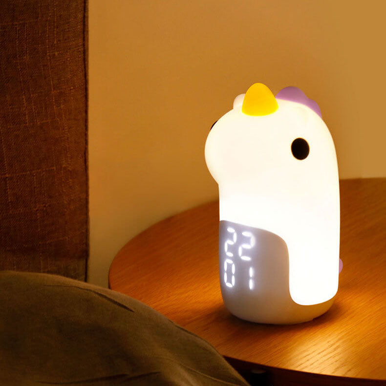 Cartoon Unicorn Timer Alarm Clock LED Night Light Lumendat