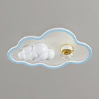 Lumendat Modern Art Deco Kids Iron PE Cloud Rainbow Semicircular Astronaut LED Flush Mount Ceiling Light For Bedroom Lumendat