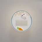 Lumendat Contemporary Creative Acrylic Astronaut Moon LED Kids Flush Mount Ceiling Invisible Bladeless Fan Light For Bedroom Lumendat