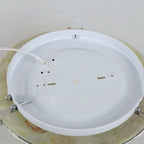 European Mediterranean Shell Art Round LED Flush Mount Ceiling Light Lumendat