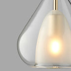 Contemporary Scandinavian Diamond Copper Glass 1-light Pendant Light for Bedroom