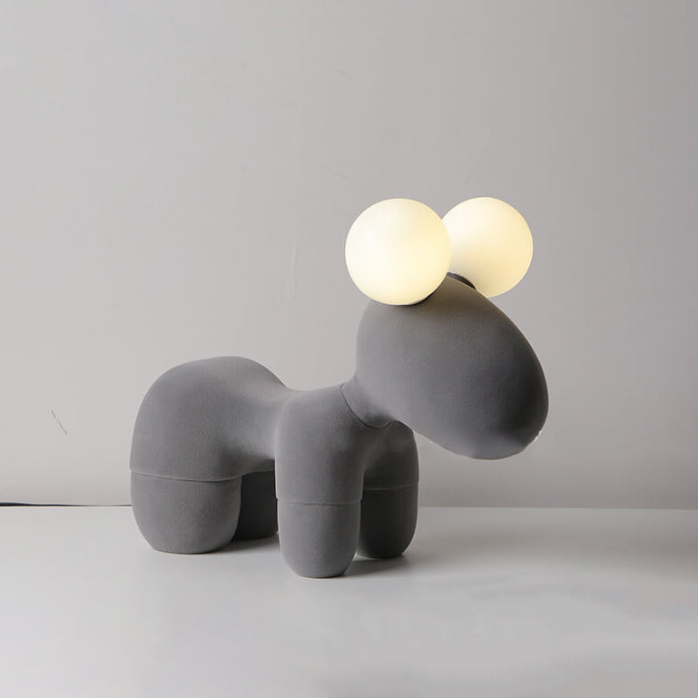 Lumendat Cartoon Creative Pony Plush Resin 2-Light Table Lamp Lumendat