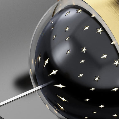 Contemporary Creative Iron Acrylic Moon LED Pendant Light for Bedroom