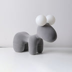 Lumendat Cartoon Creative Pony Plush Resin 2-Light Table Lamp Lumendat