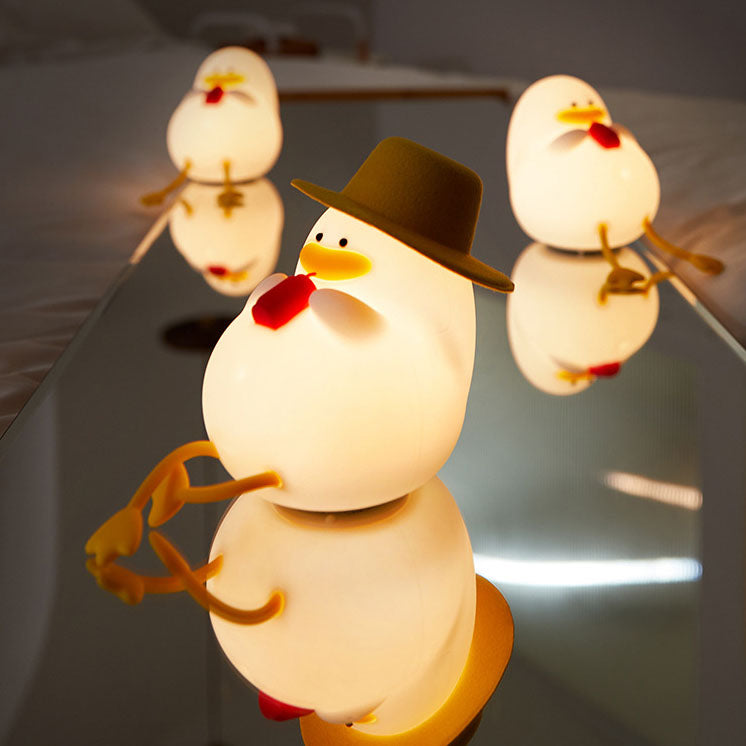 Creative Cartoon Silicone Duck Pat LED Night Light Table Lamp Lumendat