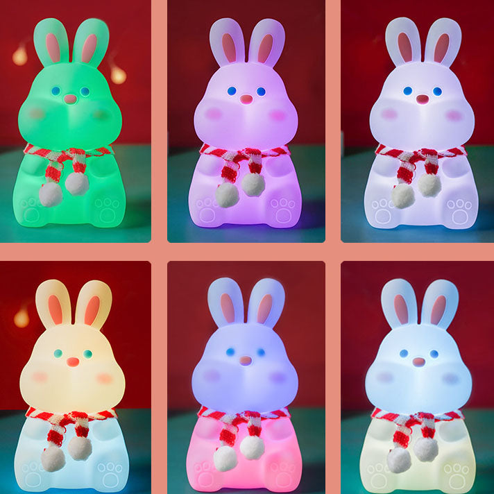 Lumendat Creative Cartoon Rabbit Silicone Pat USB LED Night Light Table Lamp Lumendat