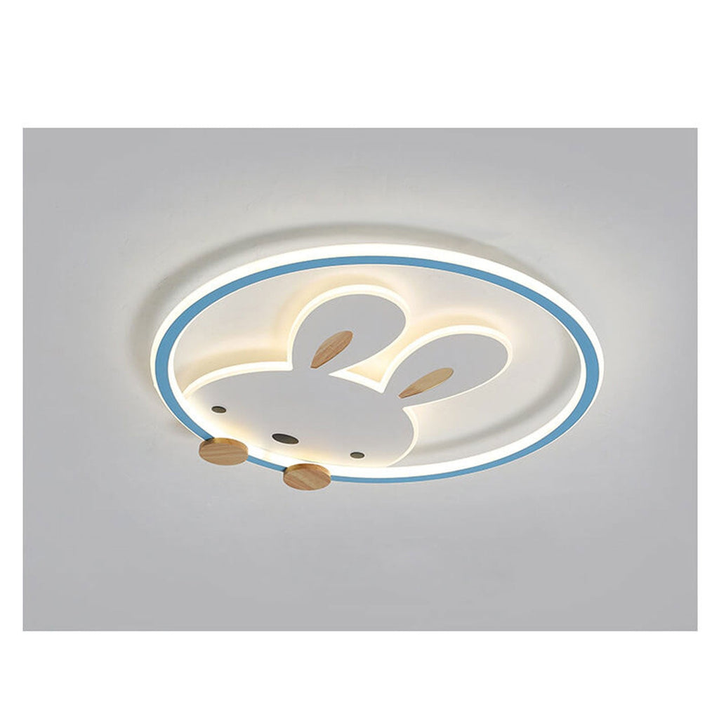 Lumendat Childlike Creative Cartoon Rabbit Design LED Flush Mount Light Lumendat
