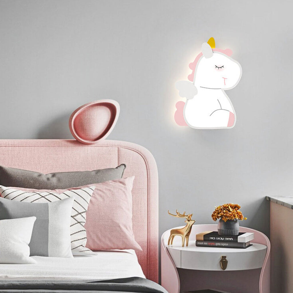 Lumendat Creative Cartoon Rabbit Unicorn Kids LED Wall Sconce Lamp Lumendat